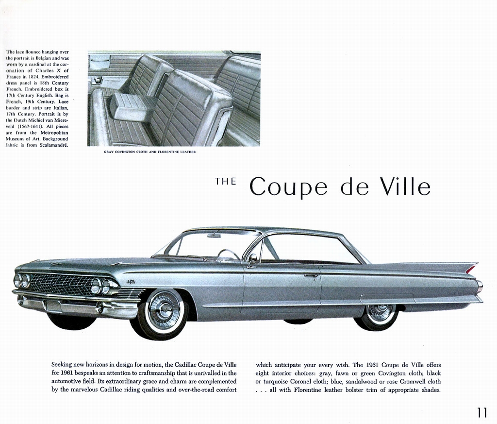 1961 Cadillac Prestige Brochure Page 30